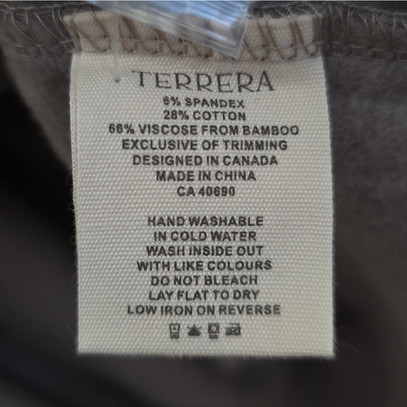 Terrera Helen Drawstring Jacket Coat Taupe Bamboo Blend Lightweight NEW - Picture 11 of 12